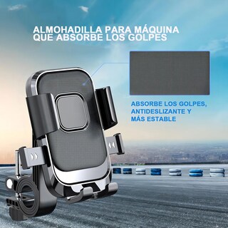 Foto 4 | Foto 4 | Soporte Celular Moto Bicicleta Universal 4-7 Pulgadas Eo Safe Imports Esi-23846 Negro