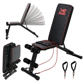 Foto 1 | Foto 1 | Banco Para Pesas Plegable X-rush Indra Con Respaldo Ajustable 8 Posiciones Y Soporte 250 Kg