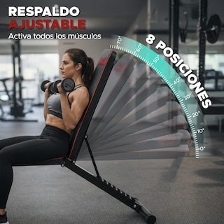 Foto 4 | Foto 4 | Banco Para Pesas Plegable X-rush Indra Con Respaldo Ajustable 8 Posiciones Y Soporte 250 Kg