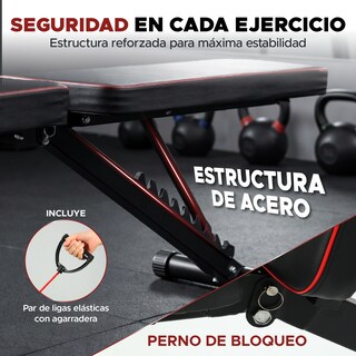 Foto 5 | Foto 5 | Banco Para Pesas Plegable X-rush Indra Con Respaldo Ajustable 8 Posiciones Y Soporte 250 Kg