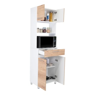 Foto 2 | Foto 2 | Módulo Microondas Prada 2 Café Claro Virtual Muebles