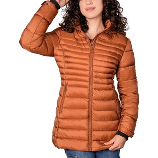 Foto 2 | Foto 2 | Chamarra Capitonada con Capucha Desmontable Greenlander Café para Mujer