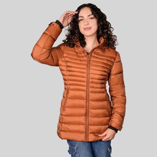 Foto 3 | Foto 3 | Chamarra Capitonada con Capucha Desmontable Greenlander Café para Mujer