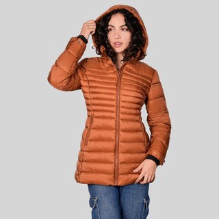 Foto 7 | Foto 7 | Chamarra Capitonada con Capucha Desmontable Greenlander Café para Mujer