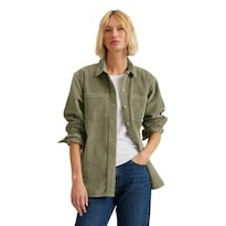 Sobrecamisa Eddie Bauer De Pana Madison Valley Para Mujer Verde