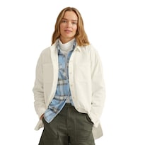 Sobrecamisa Eddie Bauer De Pana Madison Valley Para Mujer Blanco