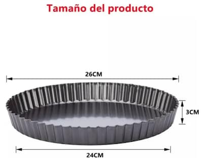 Foto 2 | Foto 2 | Molde para Pay Xtellar De Acero Al Carbono Antiadherente con Fondo Desmontable Gris