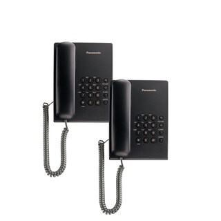 Foto 1 | Foto 1 | Teléfonos Fijos Panasonic KX-TS500MEB Negro 2 Piezas