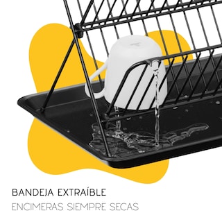 Foto 6 | Foto 6 | Escurridor De Platos Y Vasoso Con Organizador 2 Niveles
