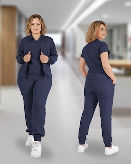 Foto 7 | Foto 7 | Uniforme Pijama Quirúrgico Conjunto 3 Pzs Sea Brazil Dama