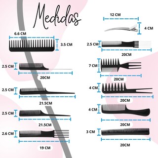 Foto 7 | Foto 7 | Mesa Redonda Auxiliar Estetica Con Juego De Peines