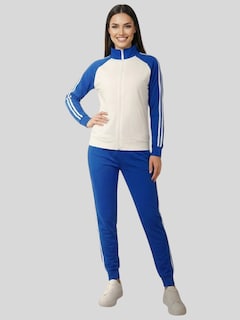 Foto 2 | Foto 2 | Conjunto Deportivo Pants y Sudadera Azul para Mujer