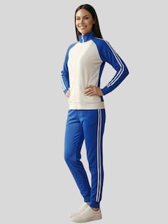 Foto 4 | Foto 4 | Conjunto Deportivo Pants y Sudadera Azul para Mujer