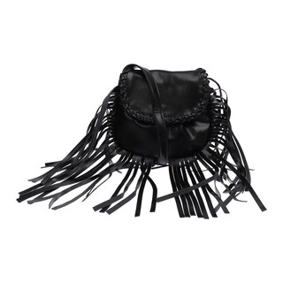 Foto 1 | Foto 1 | Bolsa Negra Casual Con Asa Y Barbas Largas Para Mujer