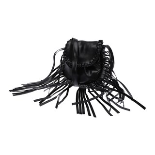 Foto 3 | Foto 3 | Bolsa Negra Casual Con Asa Y Barbas Largas Para Mujer