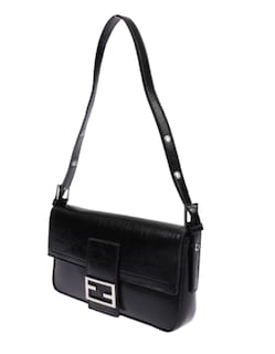 Foto 2 | Foto 2 | Bolso De Mano Negro Casual con Asa Ajustable para Mujer
