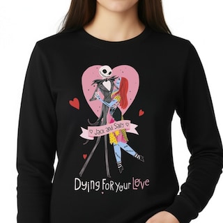 Foto 2 | Foto 2 | Sudadera El Extraño Mundo De Jack Hombre Mujer Negro Disney Original Dying For You
