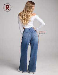 Foto 5 | Foto 5 | Jeans Pierna Ancha Tiro Super Alto Relax 0079stme Seven Jeans
