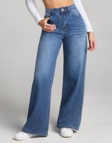 Jeans Pierna Ancha Tiro Super Alto Relax 0079stme Seven Jeans