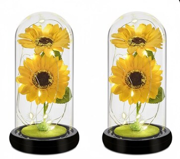 Foto 1 | Foto 1 | Girasol Flores Eternas Artificiale Con Luz Modelo Amarillo