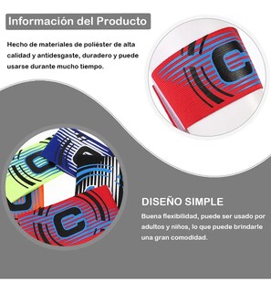 Foto 4 | Foto 4 | Bandas De Capitán Belug Elásticas Para Fútbol Y Rugby 5 Uds Cintillo Deportivo Multicolor