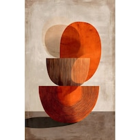 Cuadro Decorativo Geométrico 60x80cm Equilibrio De Arcilla