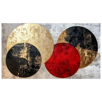 Cuadro Decorativo Geométrico 40x60cm Esferas Aureas