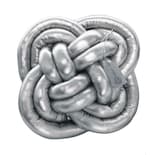 Cojín Flor Decorativo Plata Sala Recamara Minimalista