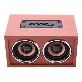 Foto 1 | Foto 1 | Altavoz Portátil Inalámbrico Retro De Madera De 10 W Con Salida W4 - Venta Internacional.