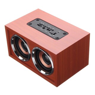 Foto 2 | Foto 2 | Altavoz Portátil Inalámbrico Retro De Madera De 10 W Con Salida W4 - Venta Internacional.