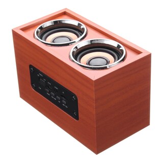 Foto 4 | Foto 4 | Altavoz Portátil Inalámbrico Retro De Madera De 10 W Con Salida W4 - Venta Internacional.