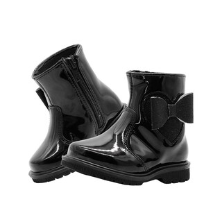 Foto 2 | Foto 2 | Botas Yuyin Charol Negro Moño Calientitas Para Niña Negro