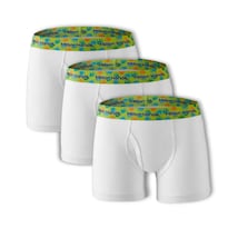 Bóxer de Algodón para Niño Million Hands Blanco 3 Pack