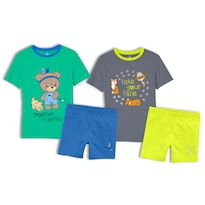 Pijama para Niño Million Hands de Algodón Dúo Huellitas y Osito