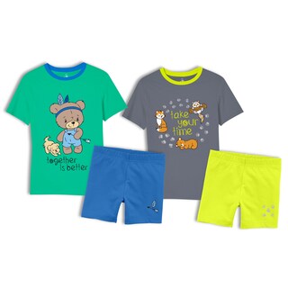 Foto 1 | Foto 1 | Pijama para Niño Million Hands de Algodón Dúo Huellitas y Osito