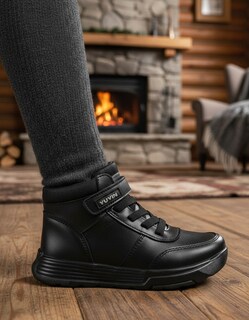 Foto 1 | Foto 1 | Botín Moda Escolar Joven Yuyin Tres Reyes Negro