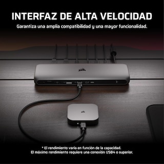 Foto 7 | Foto 7 | Unidad Ssd Externa Corsair Ex400u 4tb Gris Usb Type-c Portátil Con Usb4 Para Windows Pc Y Ios Mac