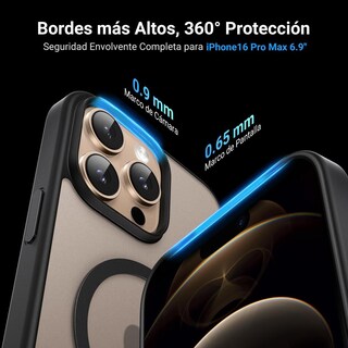 Foto 3 | Foto 3 | Funda Iphone 16 Pro Max Ugreen Negro Magnético Anti-amarillo Con Protección De Lente Y Caídas