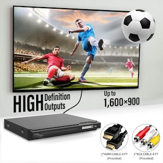 Foto 6 | Foto 6 | Reproductor De Dvd Hdmi Sin Restricciones Regionales Con Mando A Distancia Y Entrada Usb