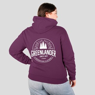 Foto 7 | Foto 7 | Sudadera Cerrada Para Mujer Con Bolsa De Canguro Greenlander Purpura