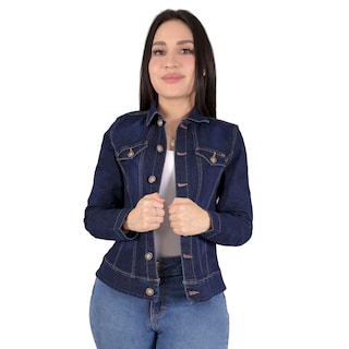 Foto 1 | Foto 1 | Chamarra de Mezclilla Sea Brazil Azul para Mujer