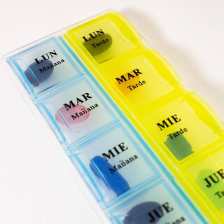 Foto 4 | Foto 4 | Pastillero Semanal Organizador Capsulas Medicamentos Blanco