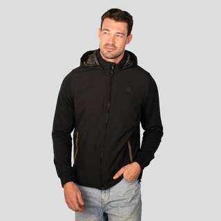 Foto 3 | Foto 3 | Chamarra Con Capucha Desmontable Y Bolsillos Para Hombre Greenlander Negro