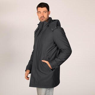 Foto 5 | Foto 5 | Chamarra Larga De Poliester Para Hombre Con Capucha Desmontable Greenlander Gris