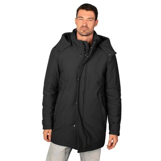 Foto 2 | Foto 2 | Chamarra Larga De Poliester Para Hombre Con Capucha Desmontable Greenlander Negro