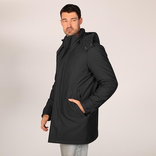 Foto 5 | Foto 5 | Chamarra Larga De Poliester Para Hombre Con Capucha Desmontable Greenlander Negro