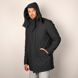 Foto 7 | Foto 7 | Chamarra Larga De Poliester Para Hombre Con Capucha Desmontable Greenlander Negro