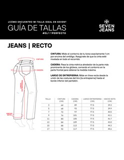 Foto 7 | Foto 7 | Jeans Recto Tiro Super Alta Flex 4241stme Seven Jeans