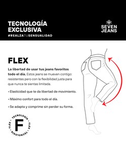 Foto 8 | Foto 8 | Jeans Recto Tiro Super Alta Flex 4241stme Seven Jeans