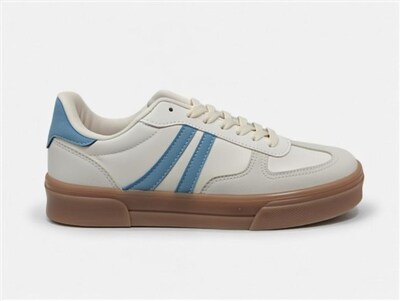 Foto 1 | Foto 1 | Tenis Golden Shoes P-106 Beige Azul Casual Mujer